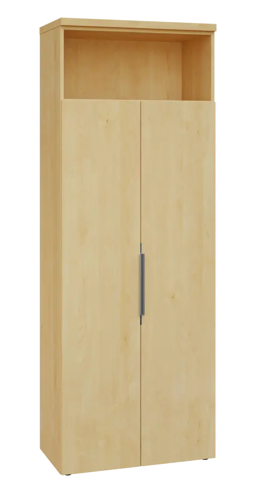 SIN 6 - 82DN kancelářská skříň, 2-dveřová/nika, 2170x800x400, javor horský